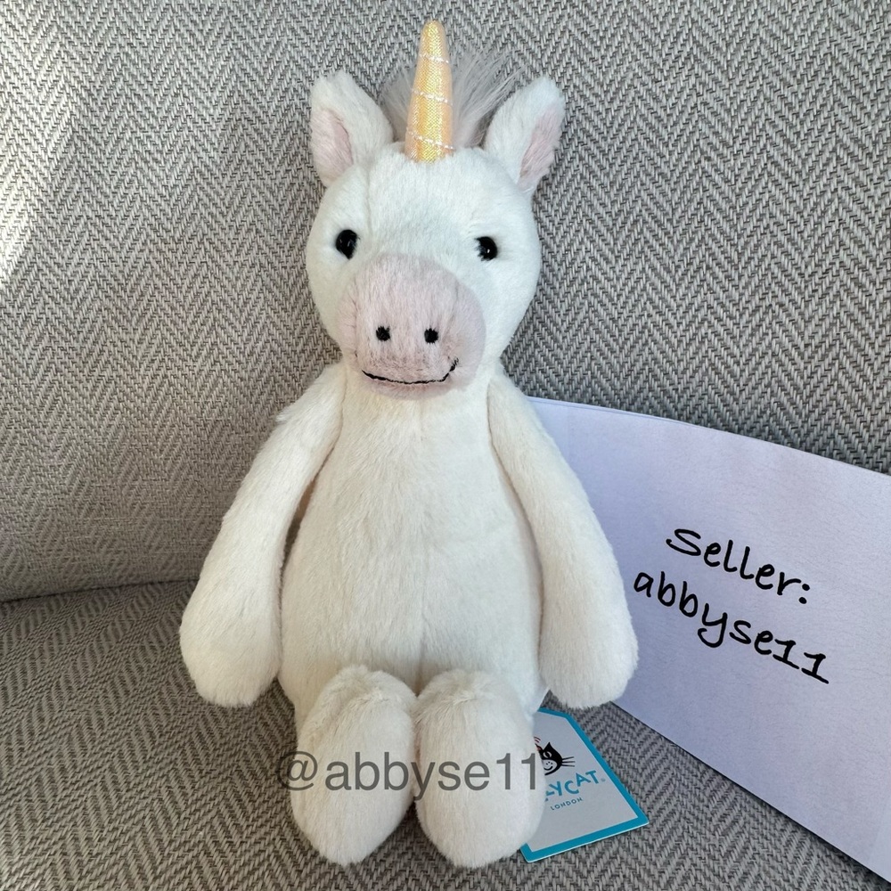 Jellycat Bashful Unicorn - Small/Little - Authentic - BNWT - Fast Ship